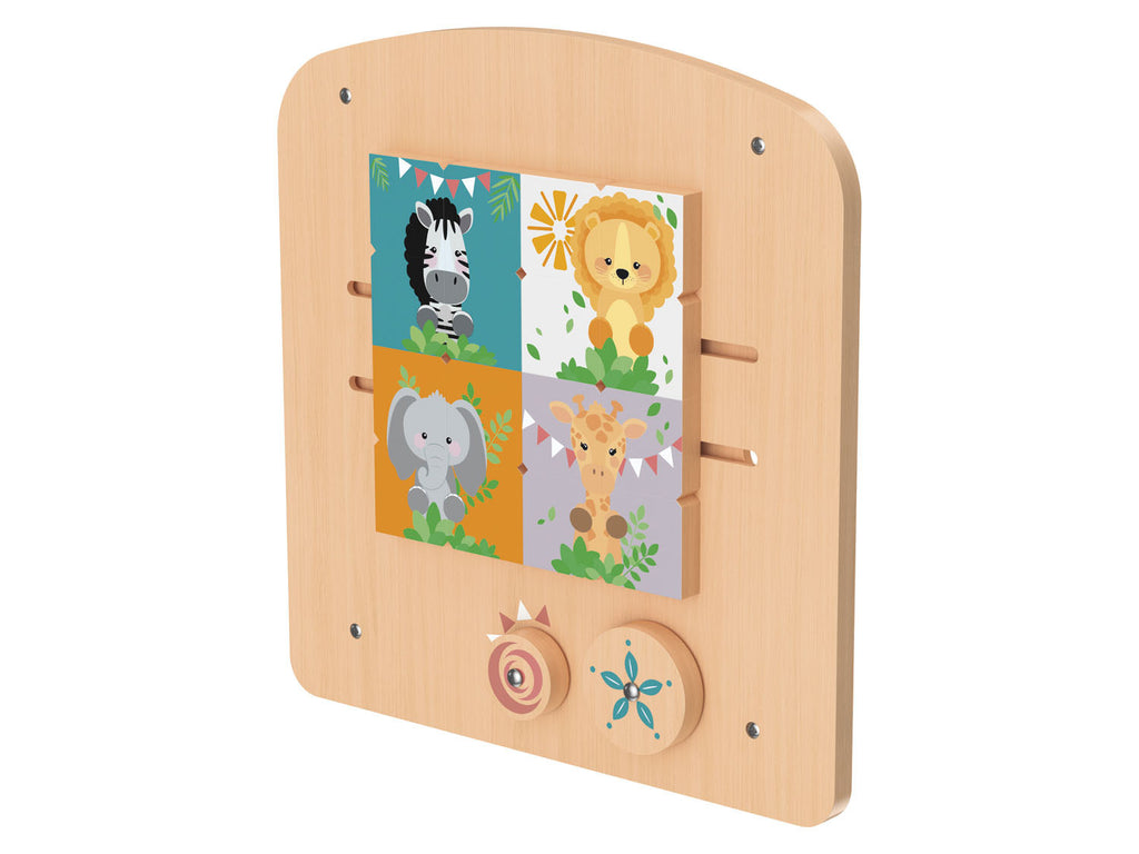 Playtive Jeu mural en bois véritable, 2 pièces