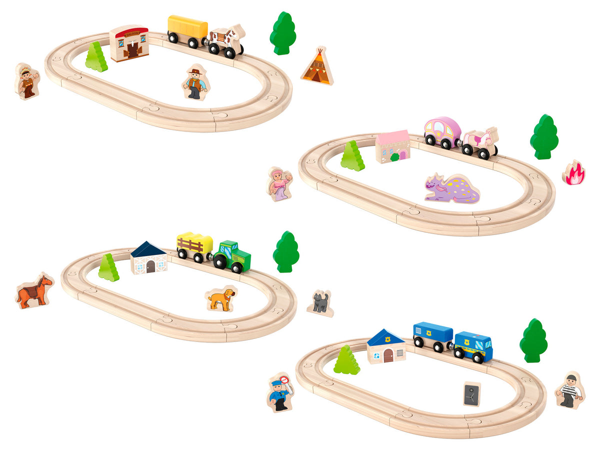 Set de chemin de fer en bois