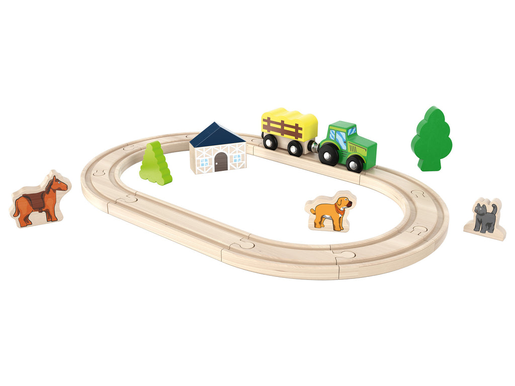 Set de chemin de fer en bois