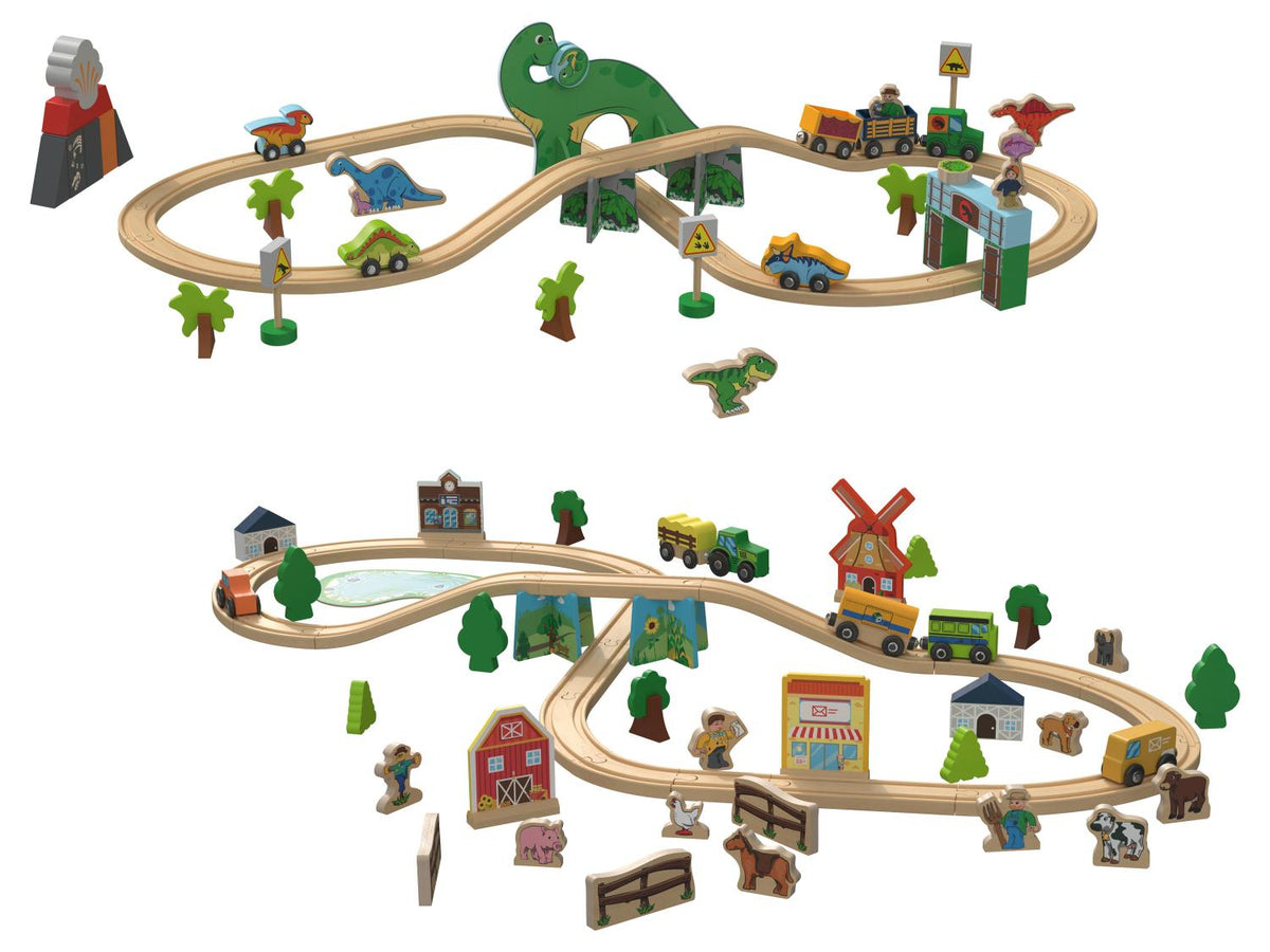 Set de chemin de fer en bois
