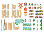 Set de chemin de fer en bois