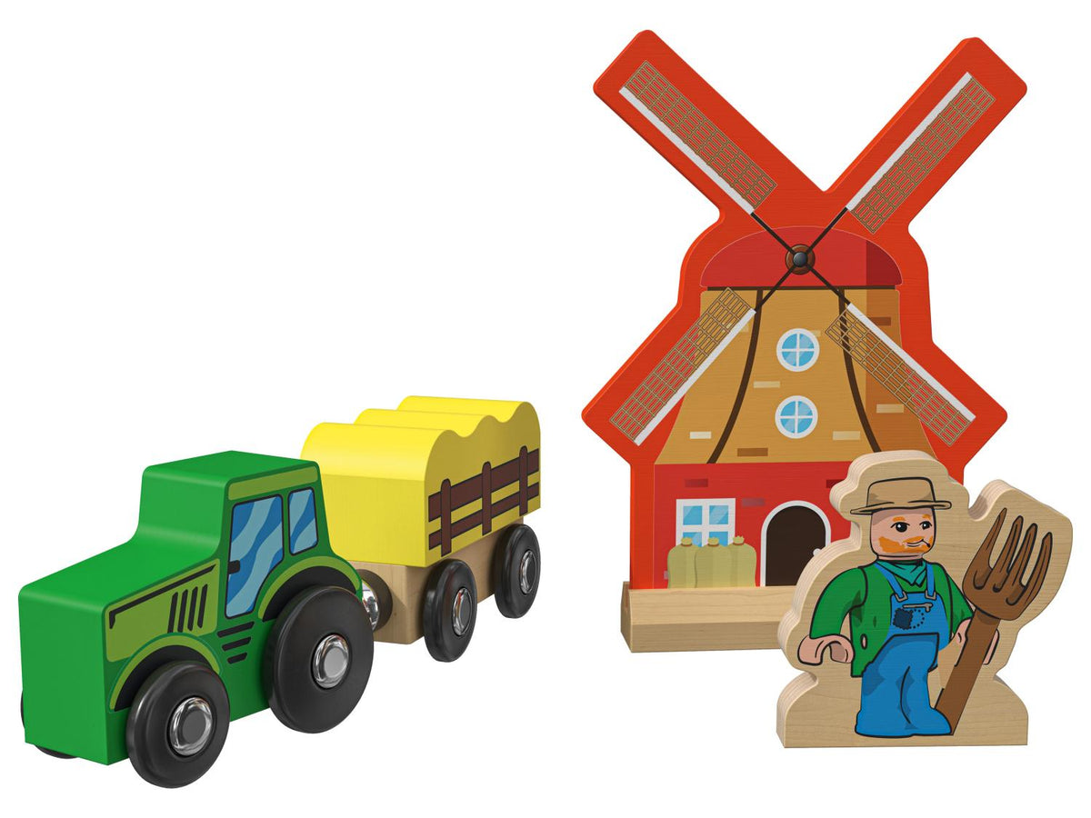 Set de chemin de fer en bois