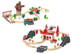 Set de chemin de fer en bois