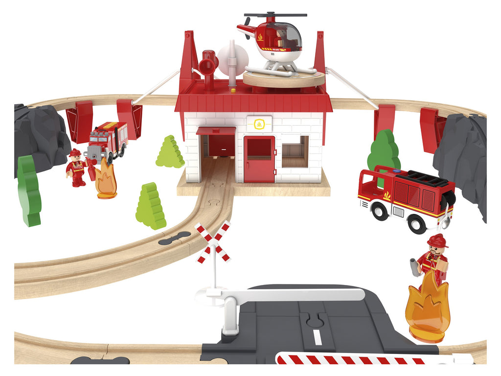 Set de chemin de fer en bois