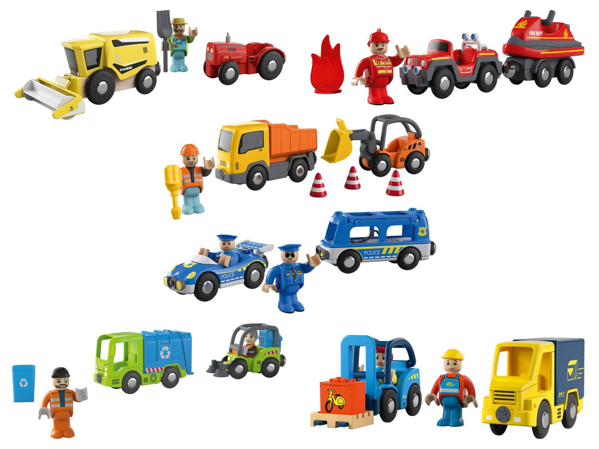 Set de figurines d'intervention ferrovière
