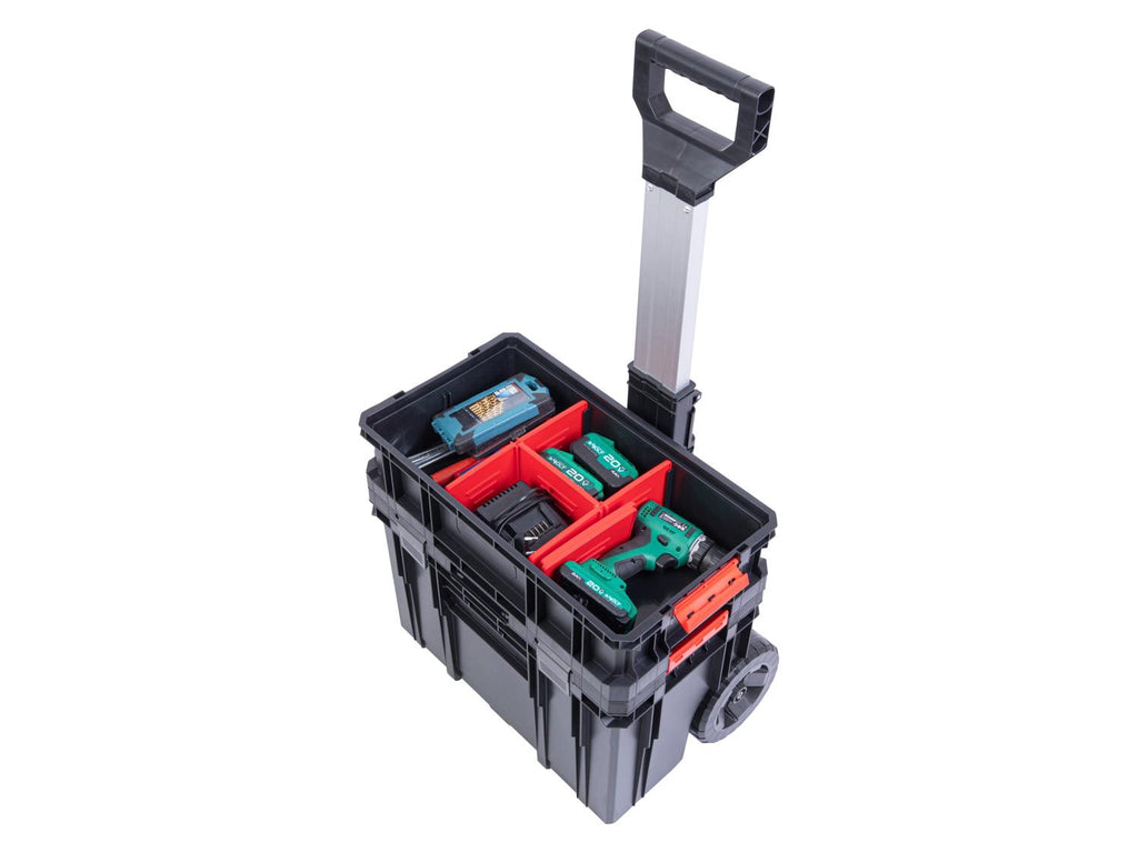 Chariot, Boîte à outils, System TWO Cart Plus Vario + TWO Organizer FLEX 100 Plus + QS TWO Box 100 FLEX