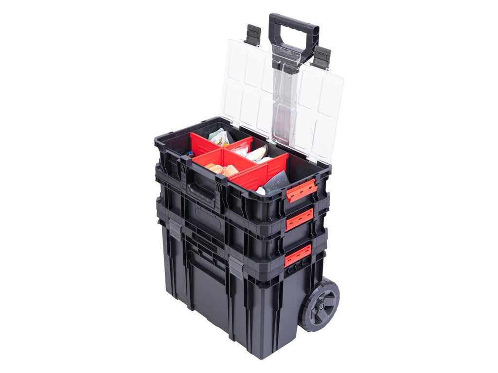 Chariot, Boîte à outils, System TWO Cart Plus Vario + TWO Organizer FLEX 100 Plus + QS TWO Box 100 FLEX