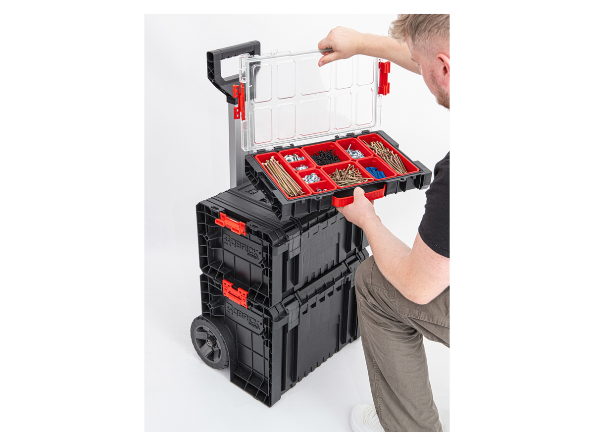 Kit caisse à outils sur roulettes, 3 pièces