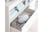 Commode à langer Julia, blanche, avec plan à langer amovible