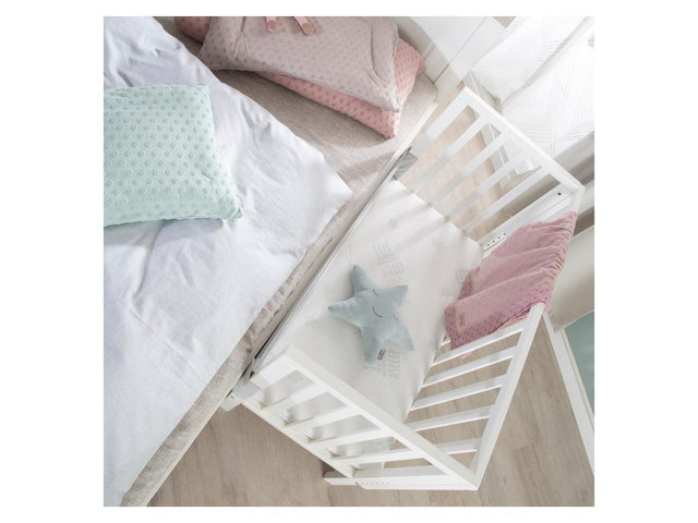 Lit co-dodo 2en1 avec barrière + matelas