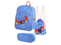 Sac à dos avec sac à cordon et trousse, 9 L