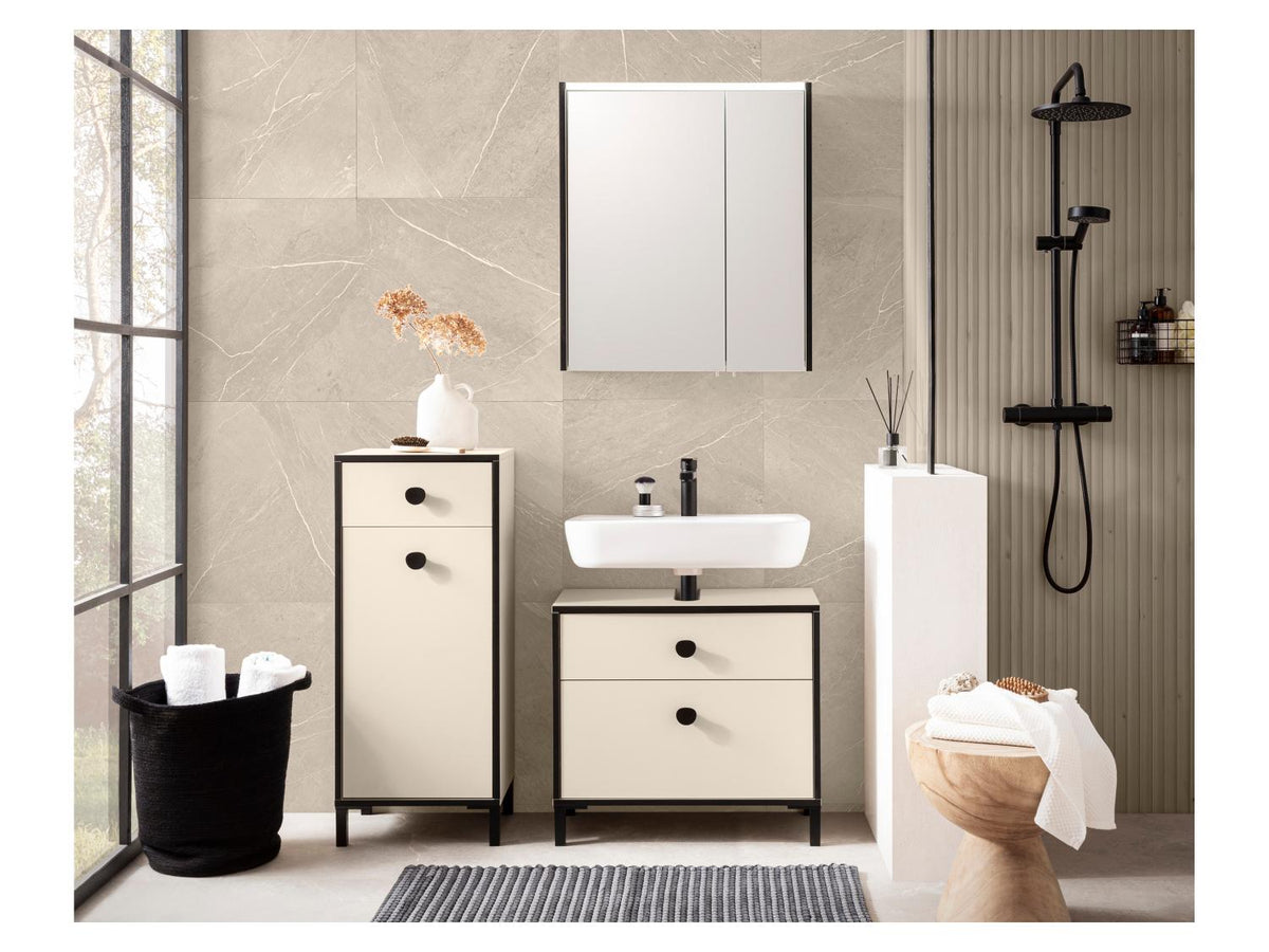 Armoire de toilette Edda, avec éclairage LED
