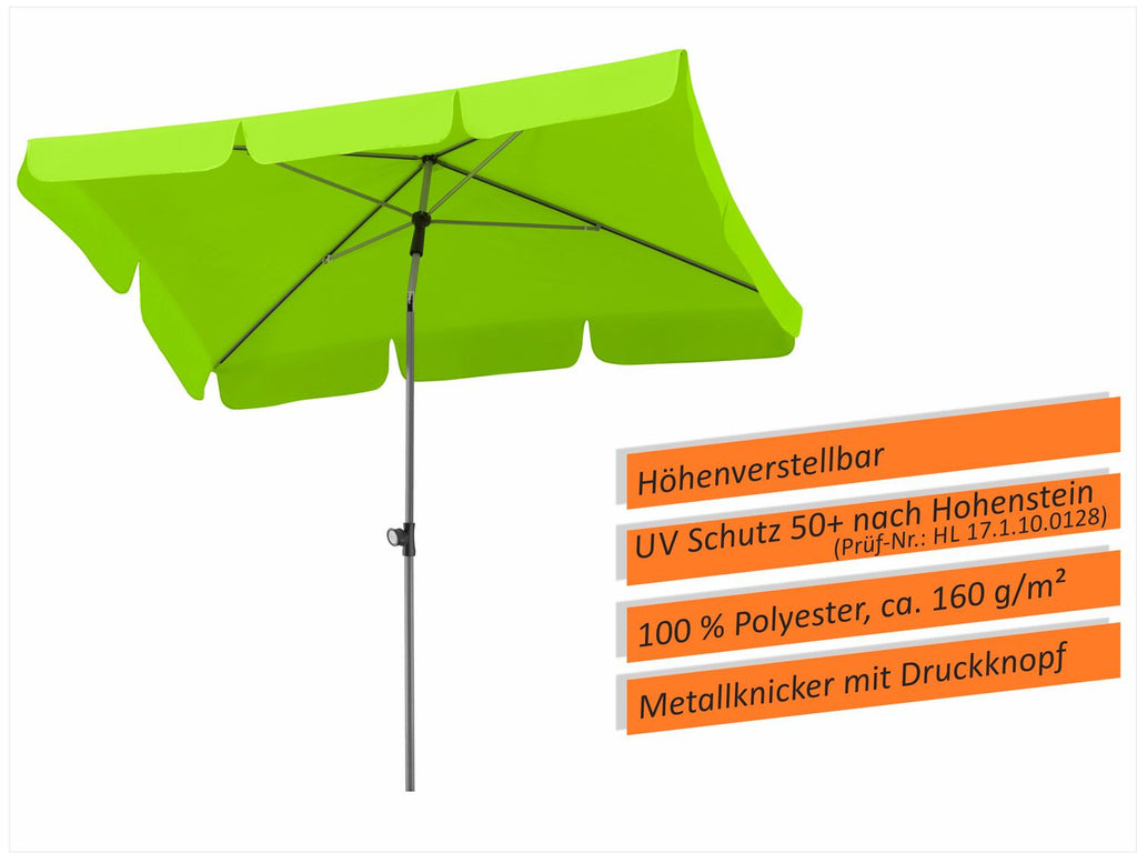 Parasol rectangulaire Locarno