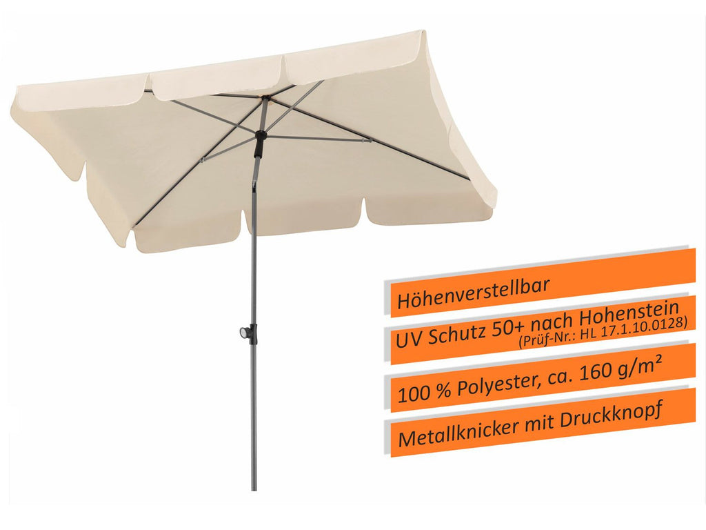 Parasol rectangulaire Locarno