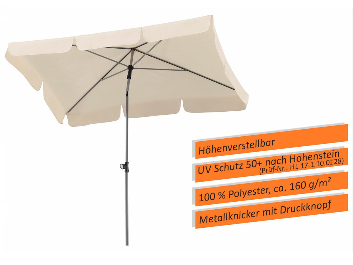 Parasol rectangulaire Locarno