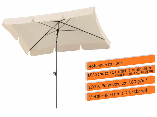 Parasol rectangulaire Locarno