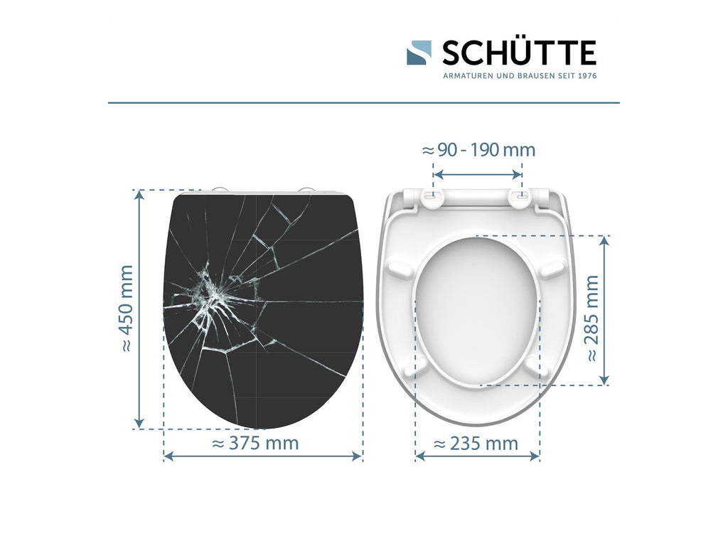 Abattant WC High Gloss, avec fermeture en douceur