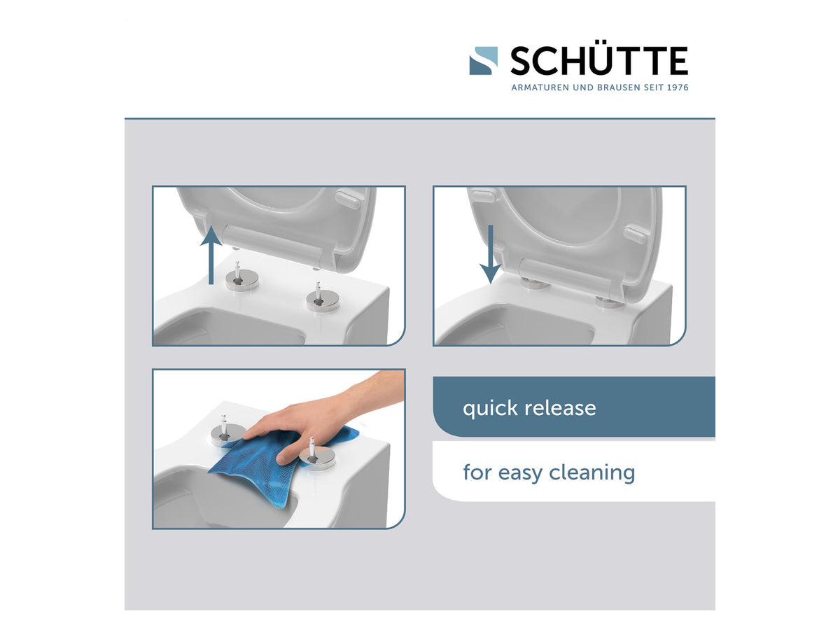 Abattant WC High Gloss, avec fermeture en douceur