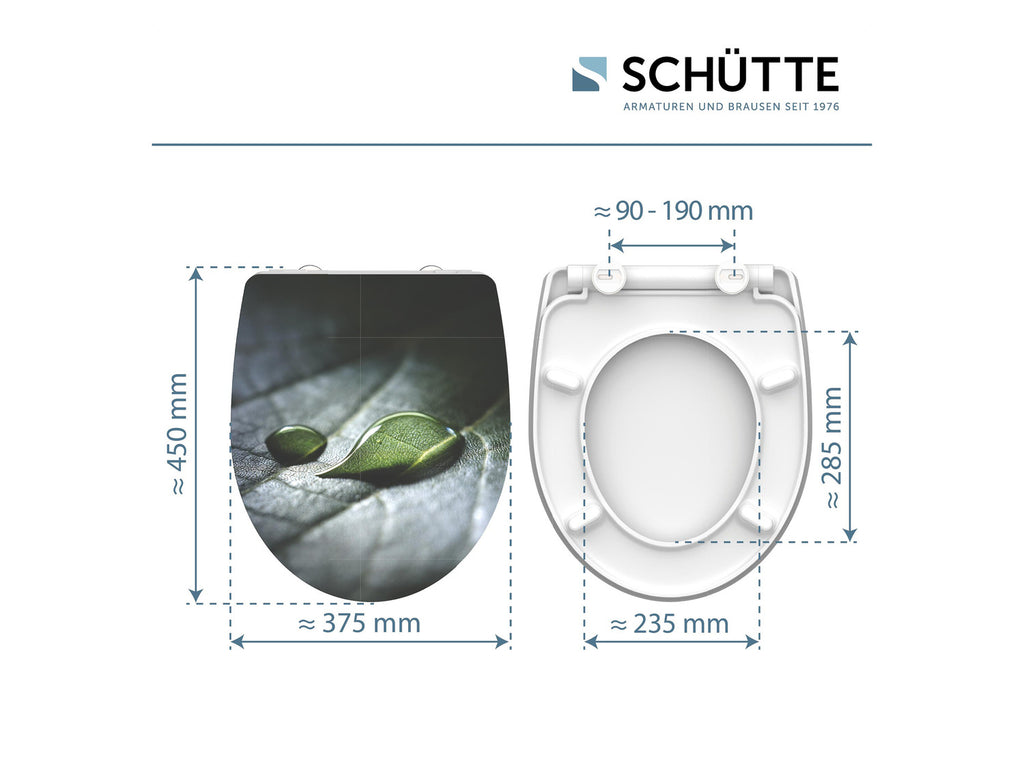 Abattant WC High Gloss, avec fermeture en douceur