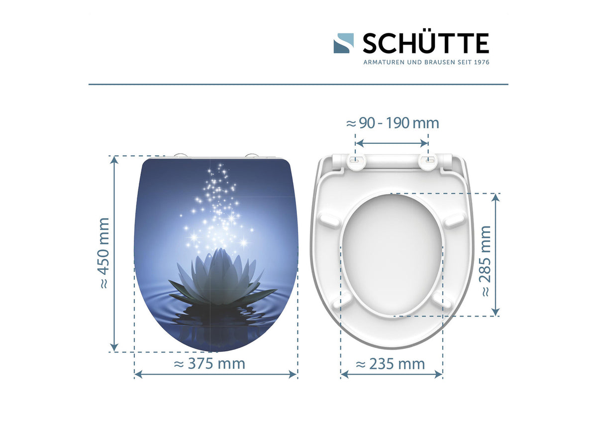 Abattant WC High Gloss, avec fermeture en douceur