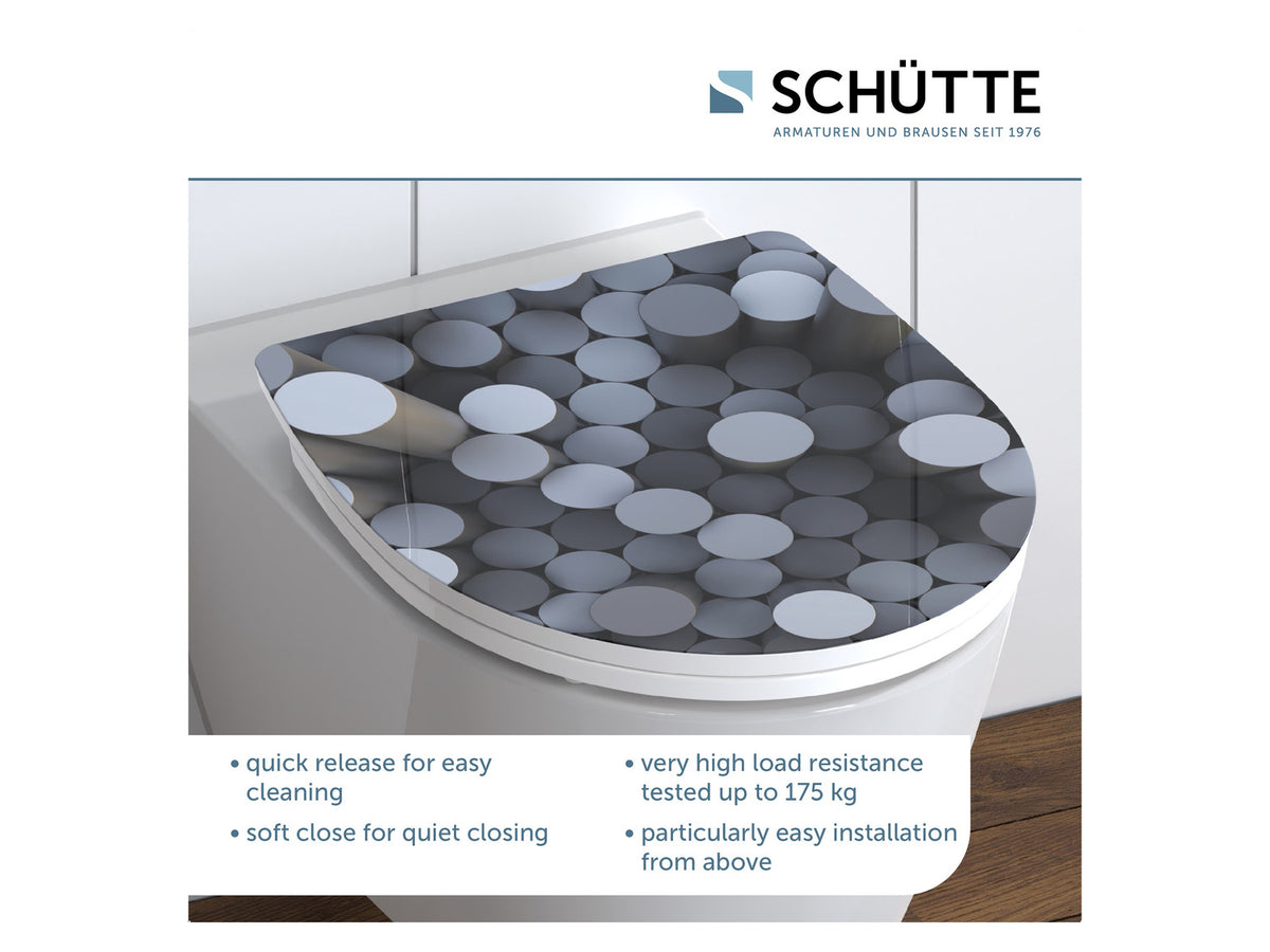 Abattant WC High Gloss, avec fermeture en douceur