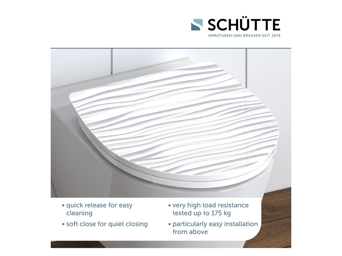 Abattant WC High Gloss, avec fermeture en douceur