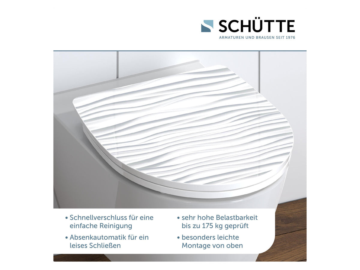 Abattant WC High Gloss, avec fermeture en douceur