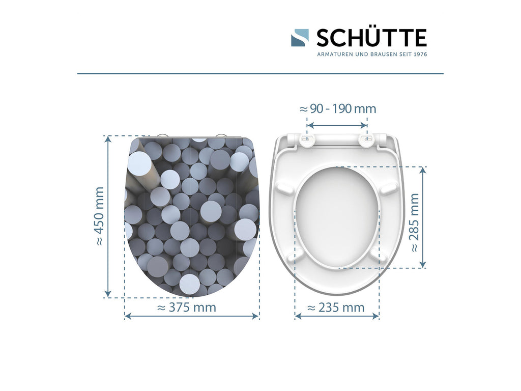 Abattant WC High Gloss, avec fermeture en douceur
