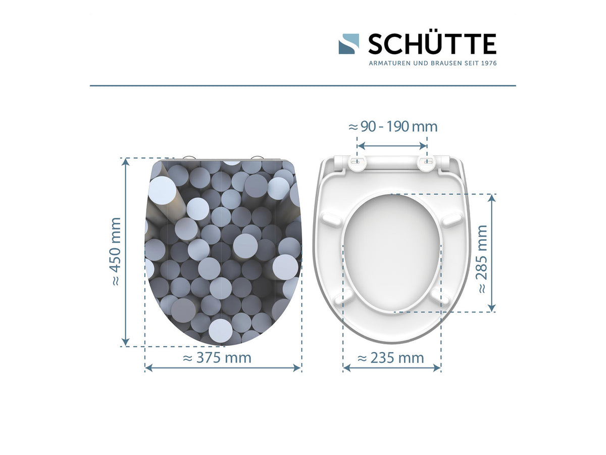 Abattant WC High Gloss, avec fermeture en douceur