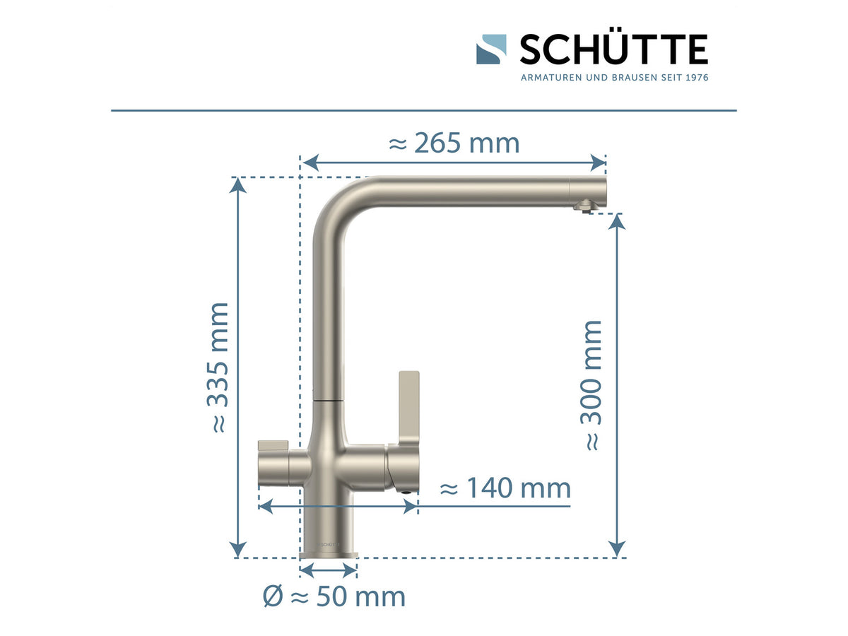 Robinet d'eau potable AQUASTAR PRO avec système de filtration anti-calcaire