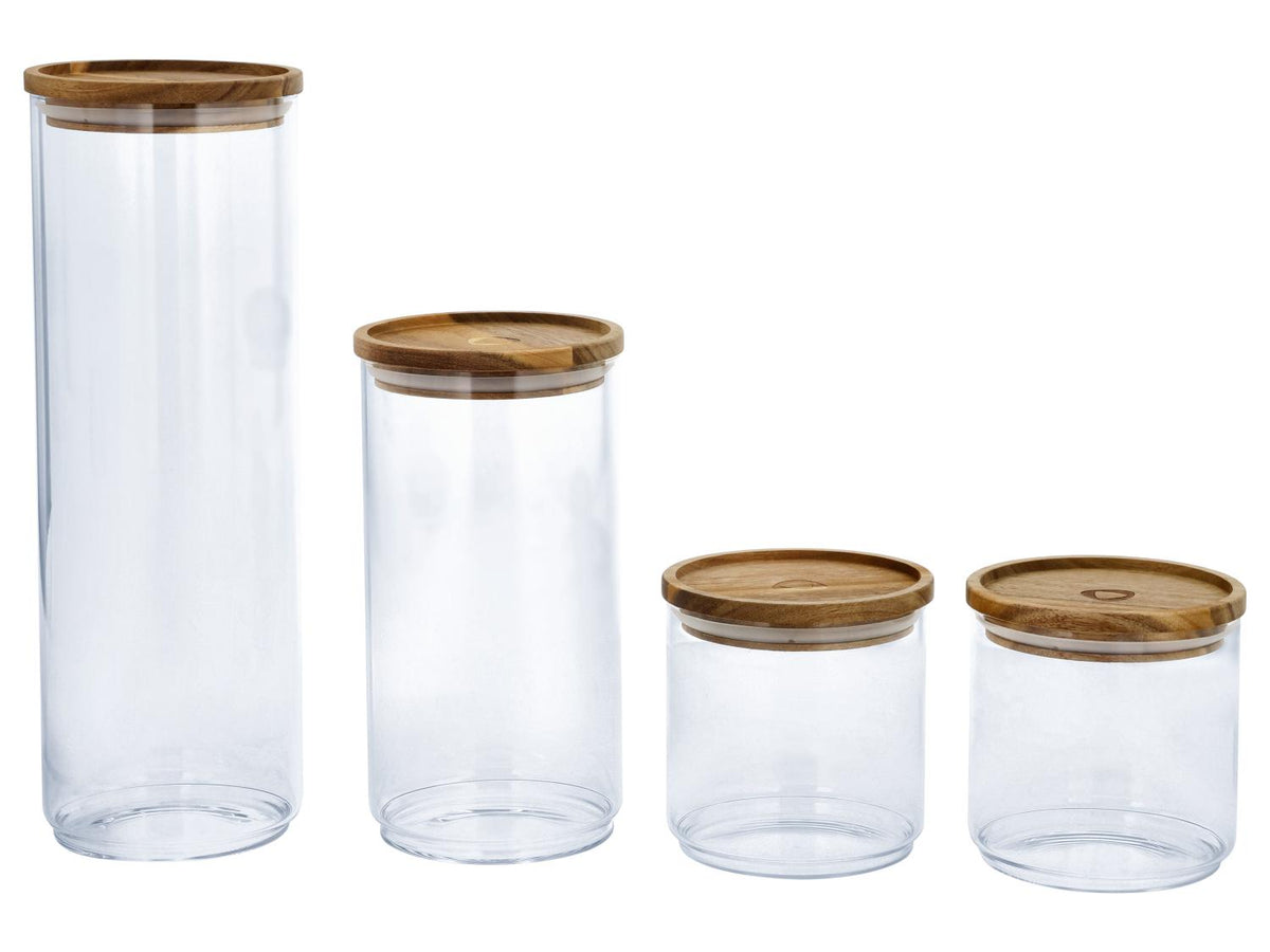 Boîtes de conservation en verre, 4 pièces