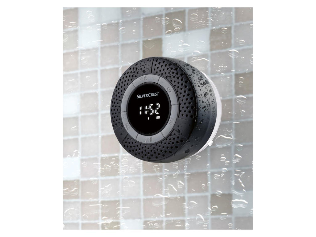 Enceinte de douche Bluetooth FM avec haut-parleur