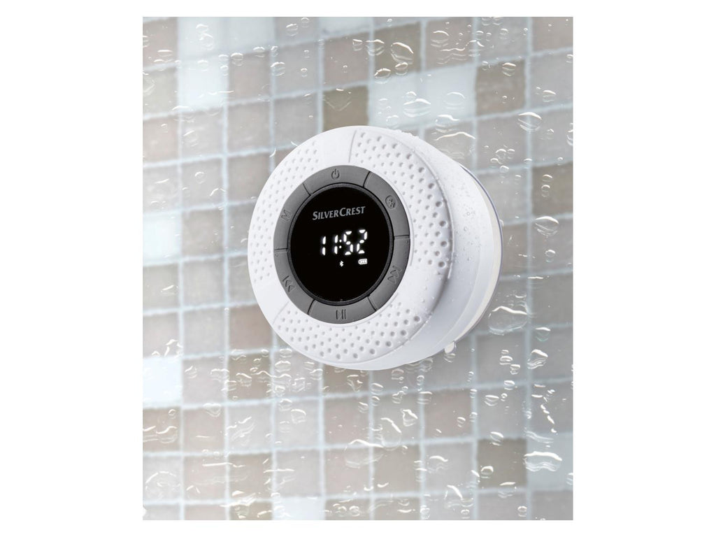 Enceinte de douche Bluetooth FM avec haut-parleur