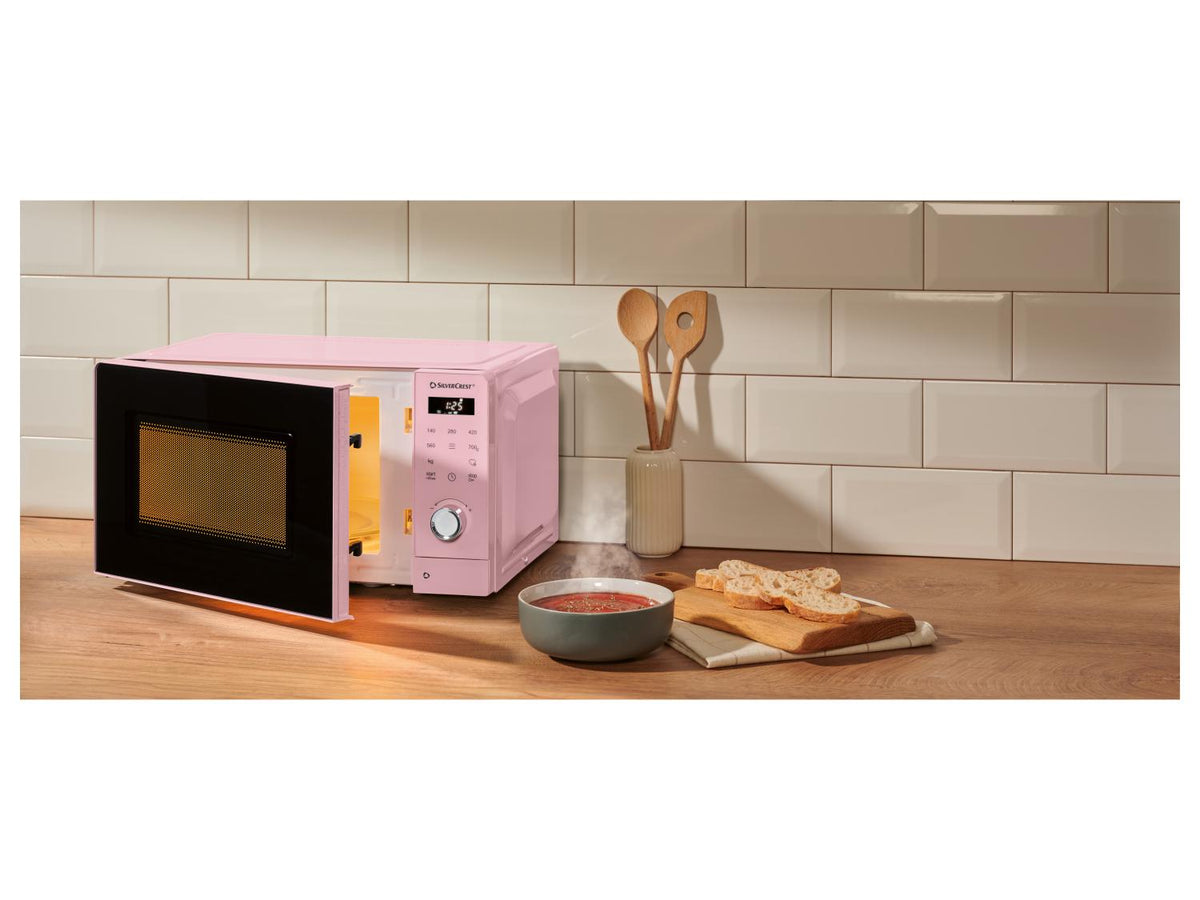 Four à micro-ondes SMWC 700 D2, 20 L, 700 W, rose pastel