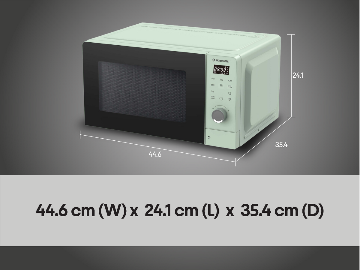 Four à micro-ondes SMWC 700 D2, 20 L, 700 W, vert pastel