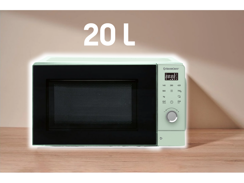 Four à micro-ondes SMWC 700 D2, 20 L, 700 W, vert pastel