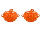 Lot de plats à four en forme de citrouille