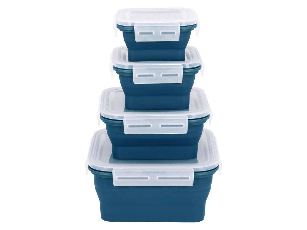 Lots de boîtes de conservation avec fermeture à clic en silicone
