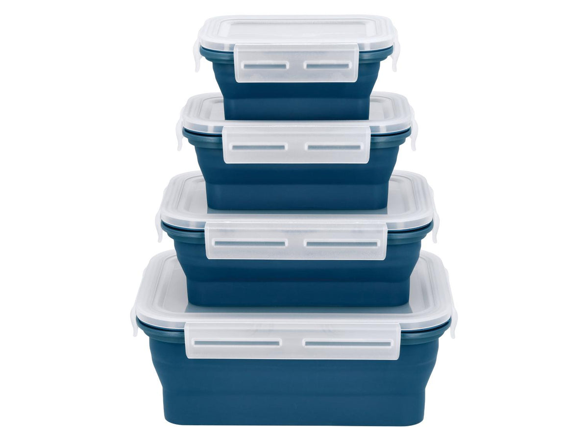 Lots de boîtes de conservation avec fermeture à clic en silicone