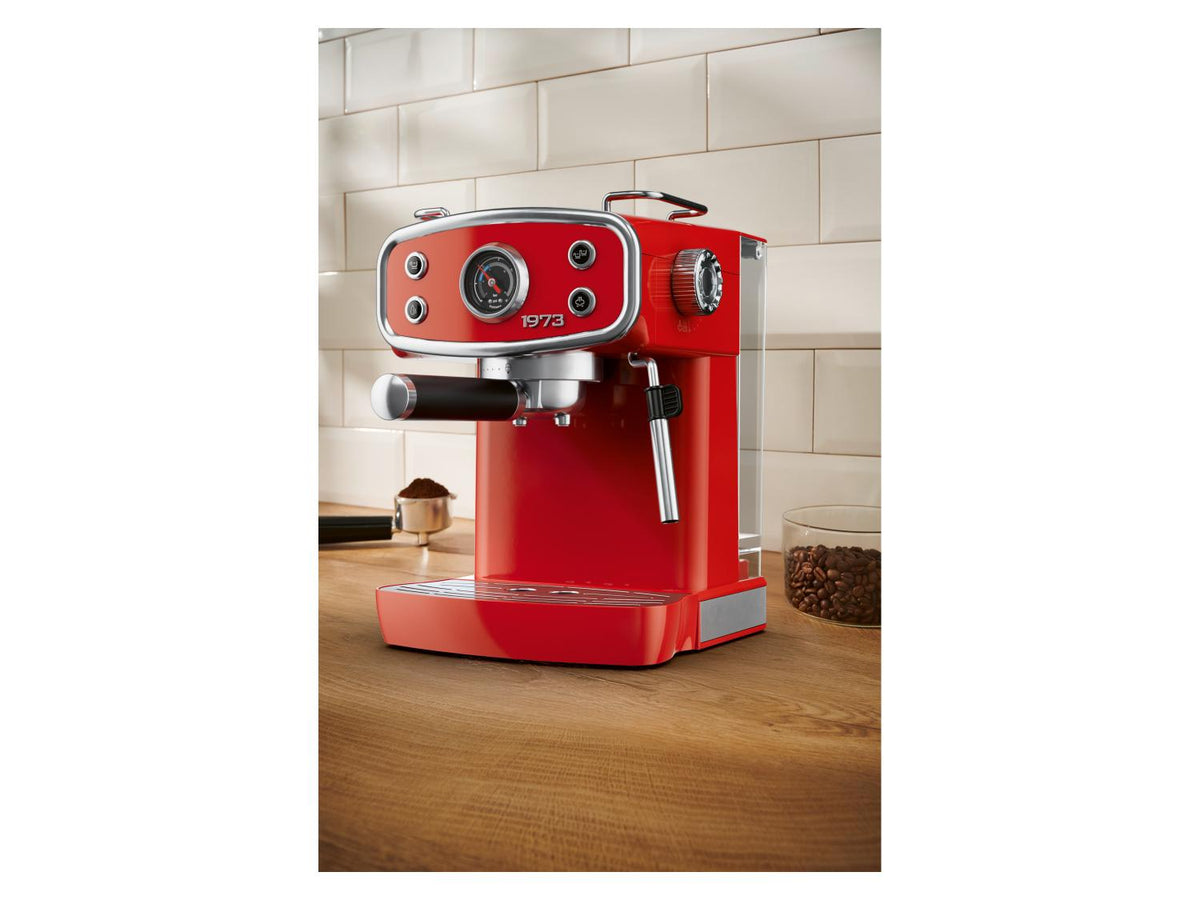 Machine à expresso Retro 1973, rouge