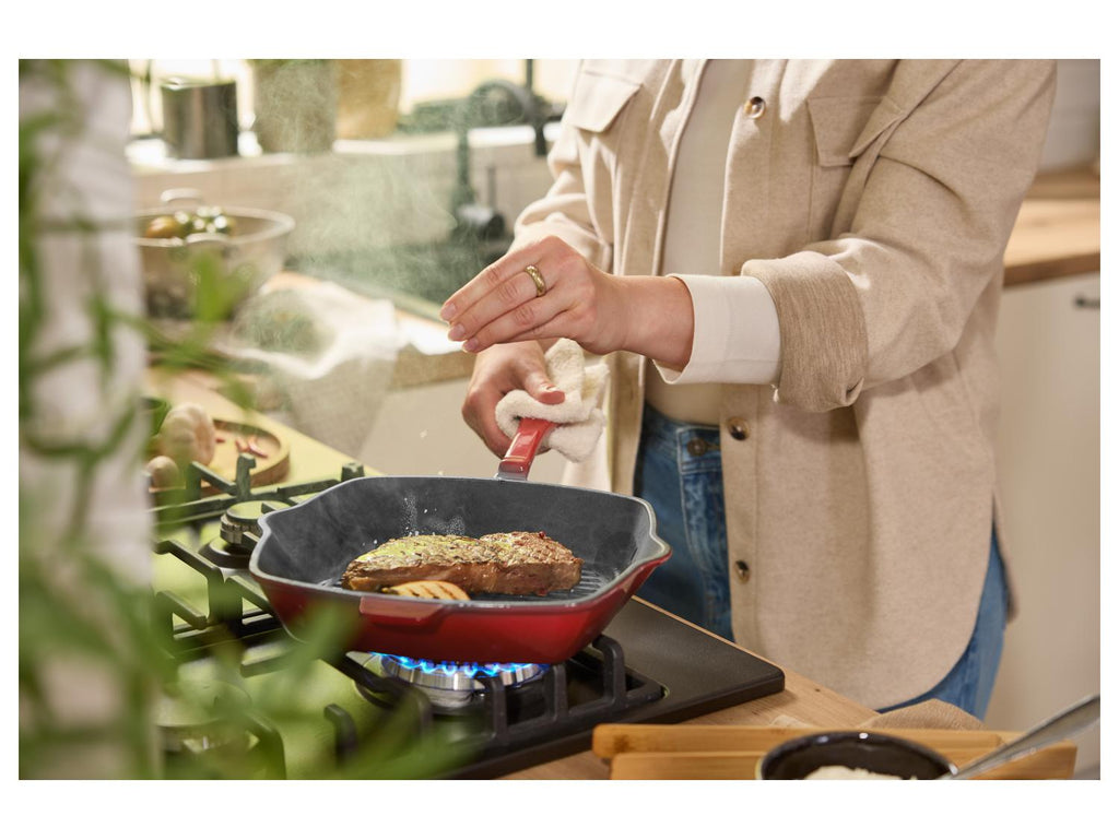 Poêle à griller en fonte Premium
