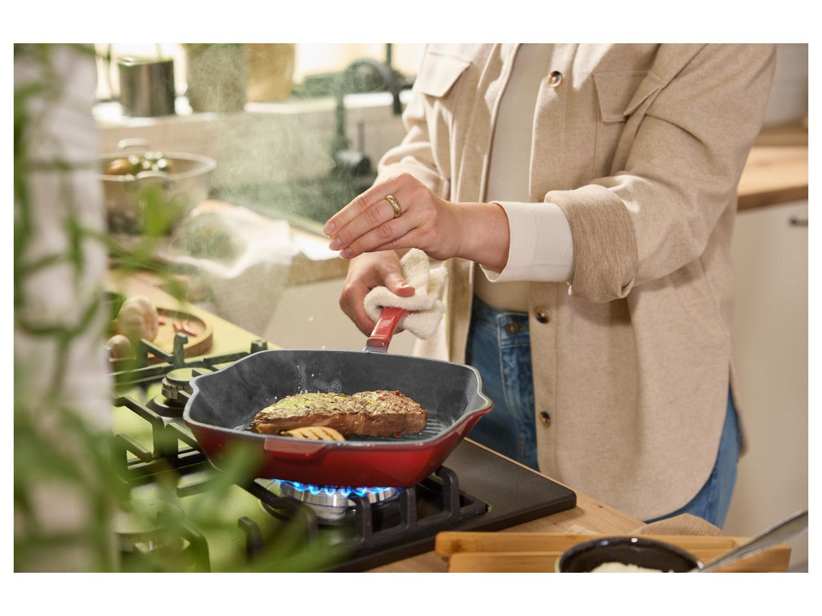 Poêle à griller en fonte Premium