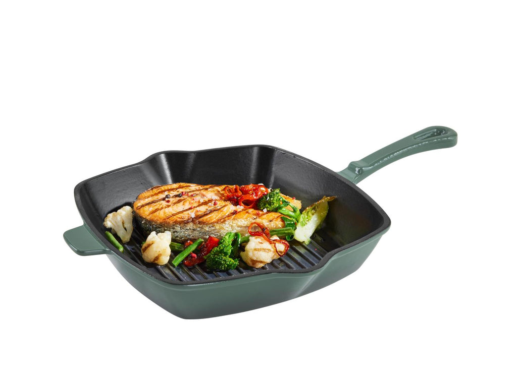 Poêle à griller en fonte Premium