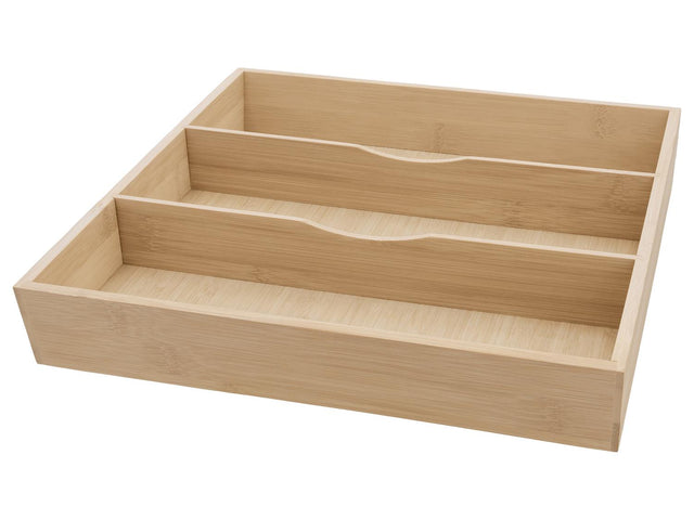 Range-couverts en bambou, 1 ou 3 compartiments