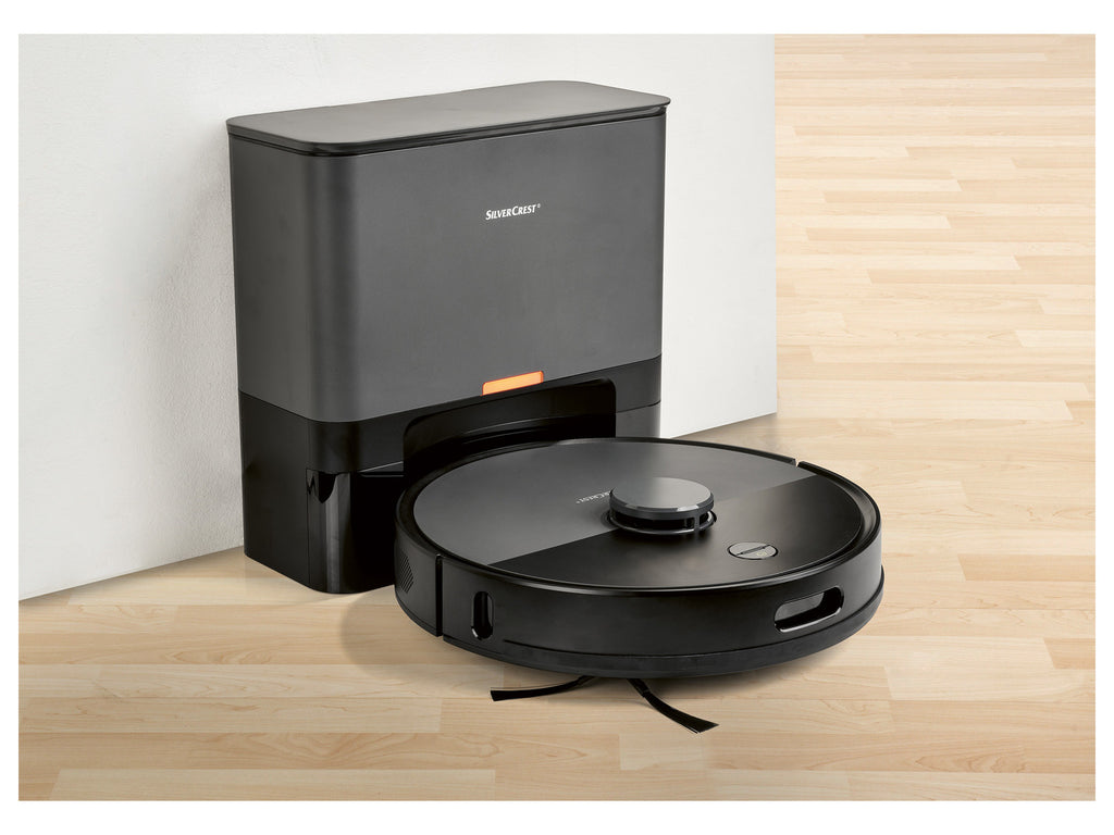 Robot aspirateur avec station d'aspiration