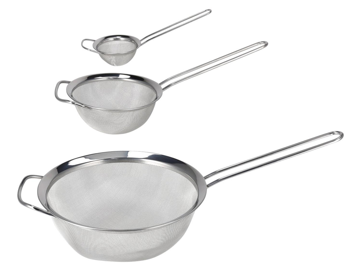 Set de 3 passoires en acier inoxydable