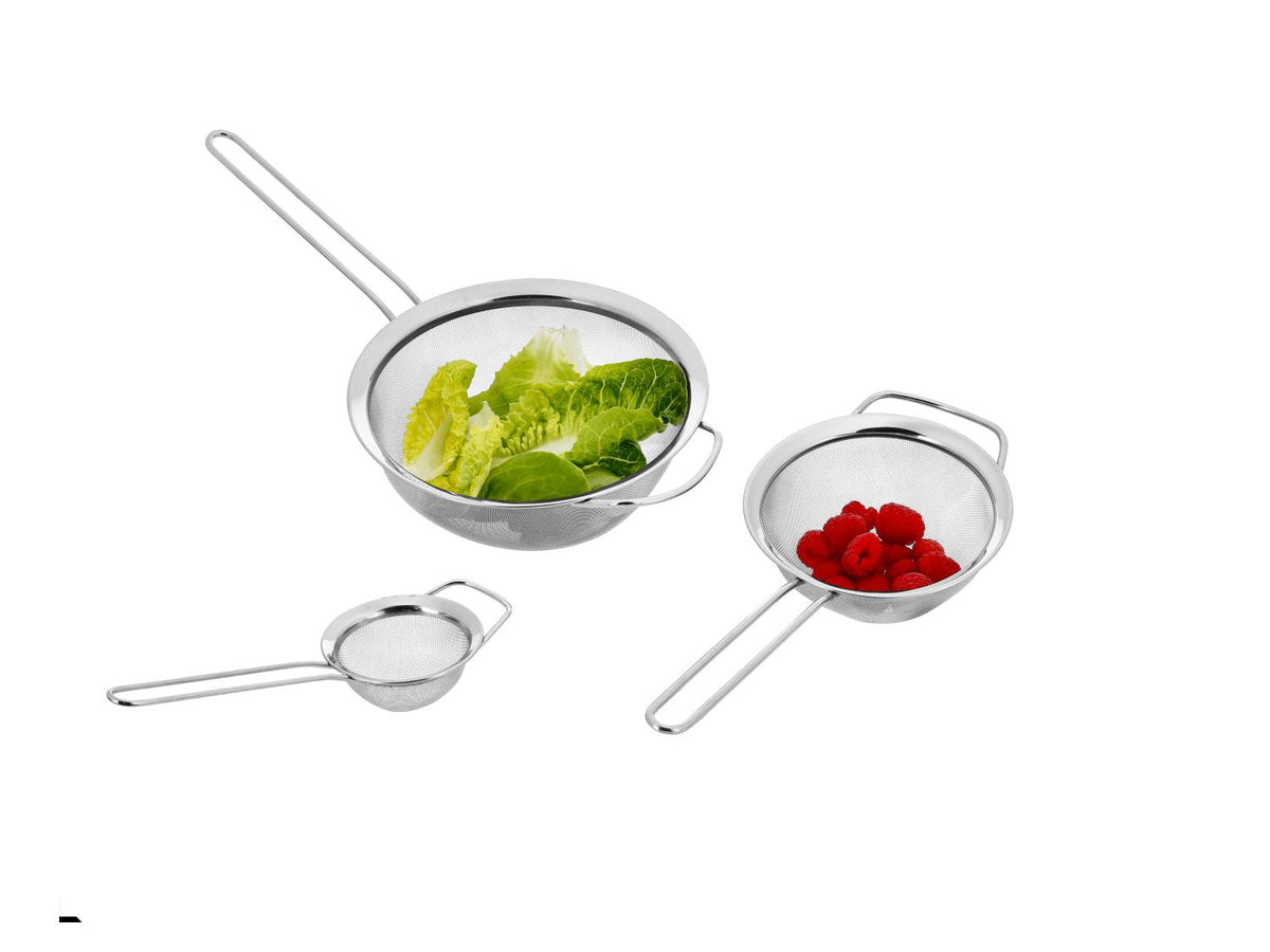 Set de 3 passoires en acier inoxydable