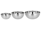 Set de 3 saladiers en acier inoxydable Premium