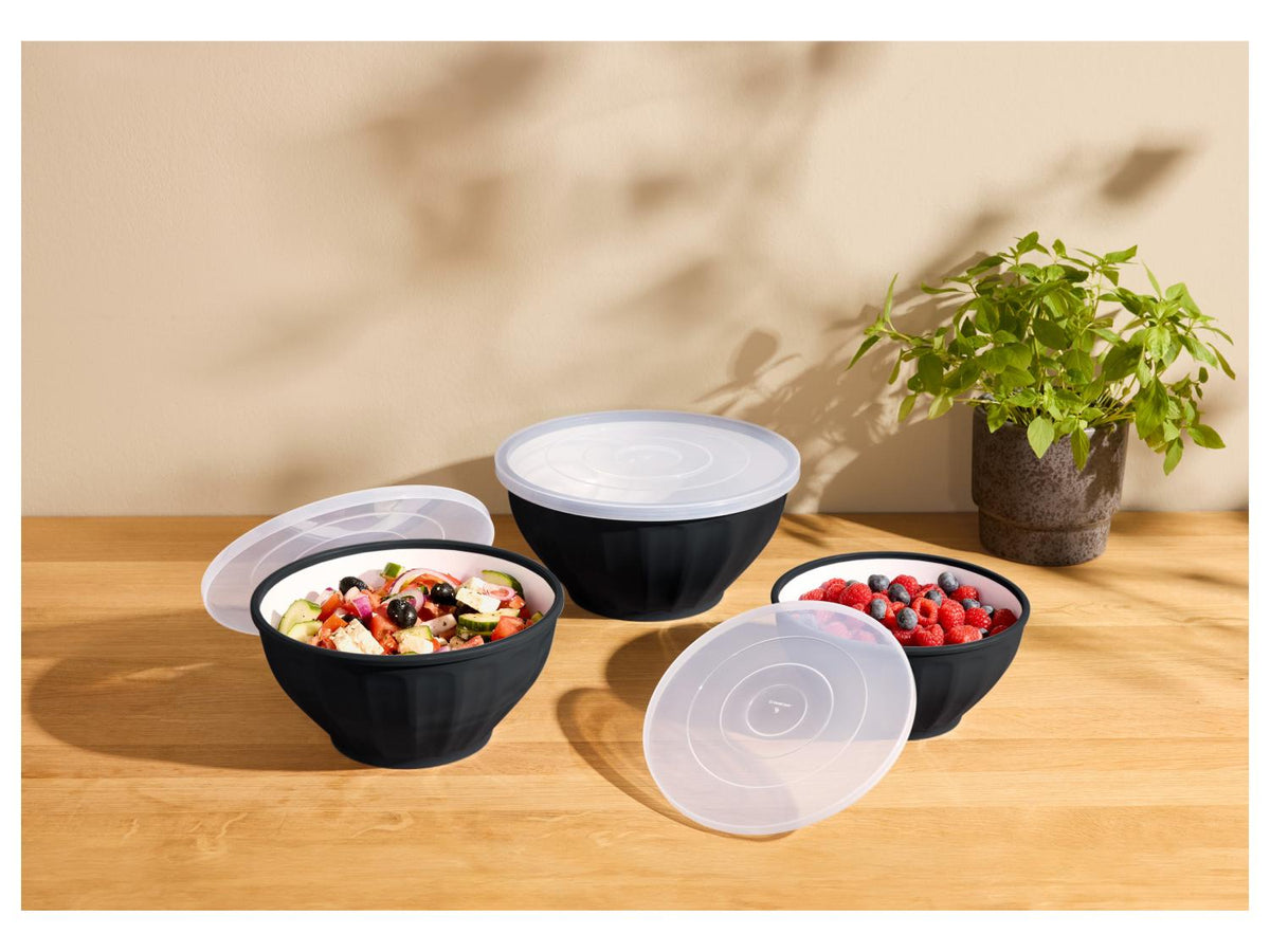 Set de 3 saladiers en plastique
