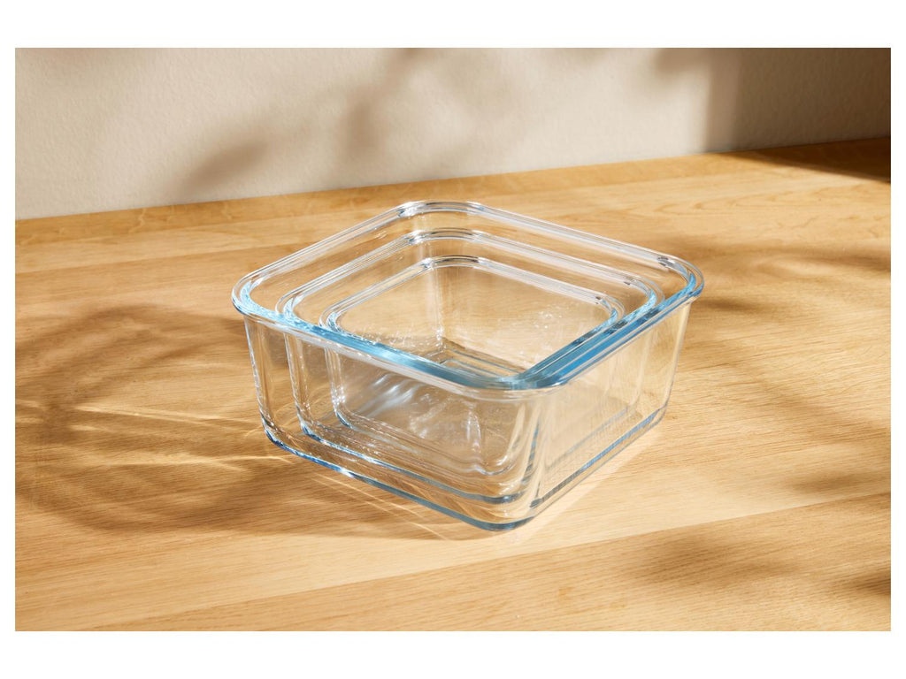Set de boîtes de conservation en verre